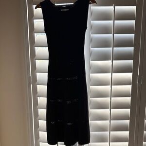 Sandro Chic Black Midi Dress